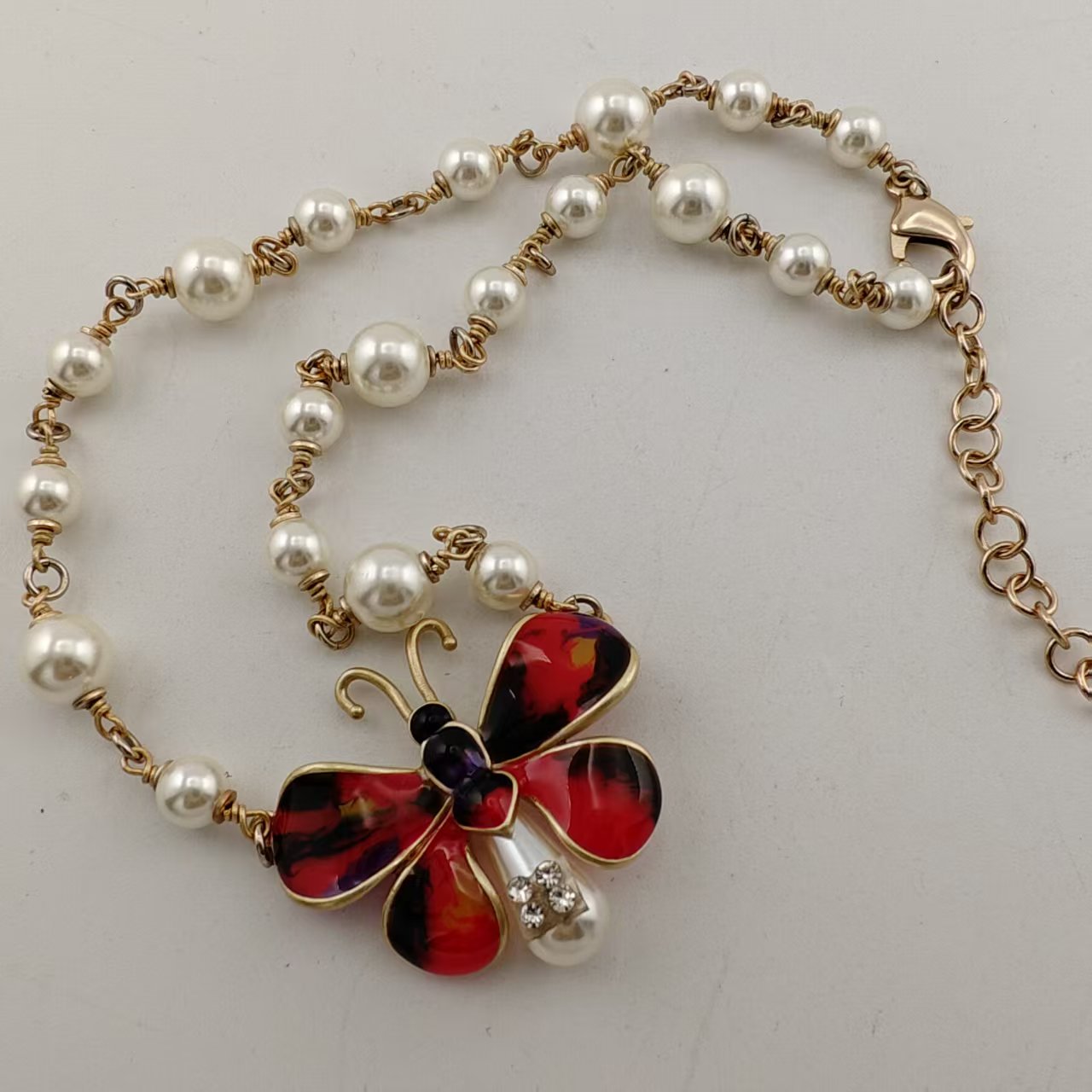 铜合金琉璃项链 VTGZIVI饰品/A369复古时尚百搭款/新款项链系列