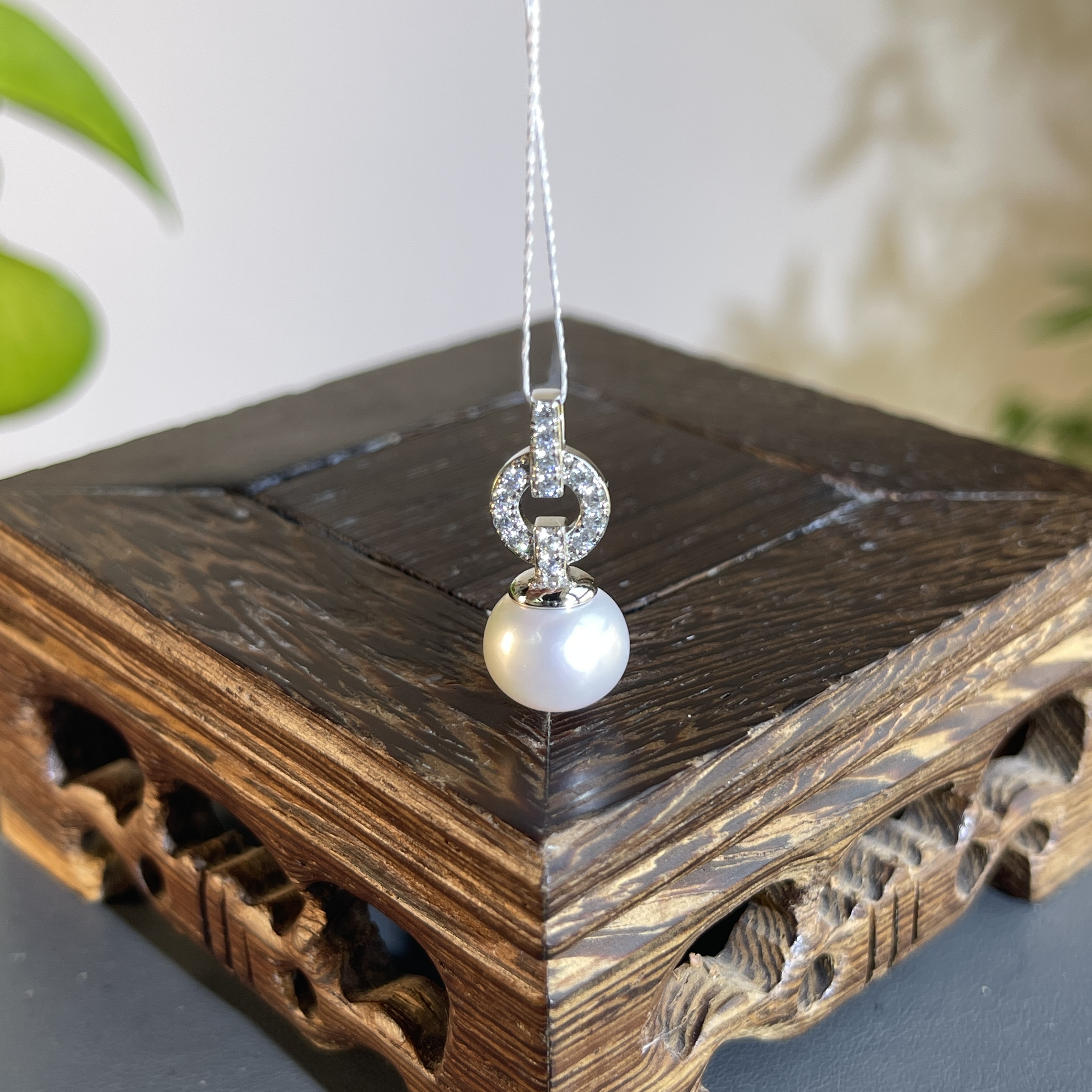 JXW18-014 S925淡水珍珠吊坠