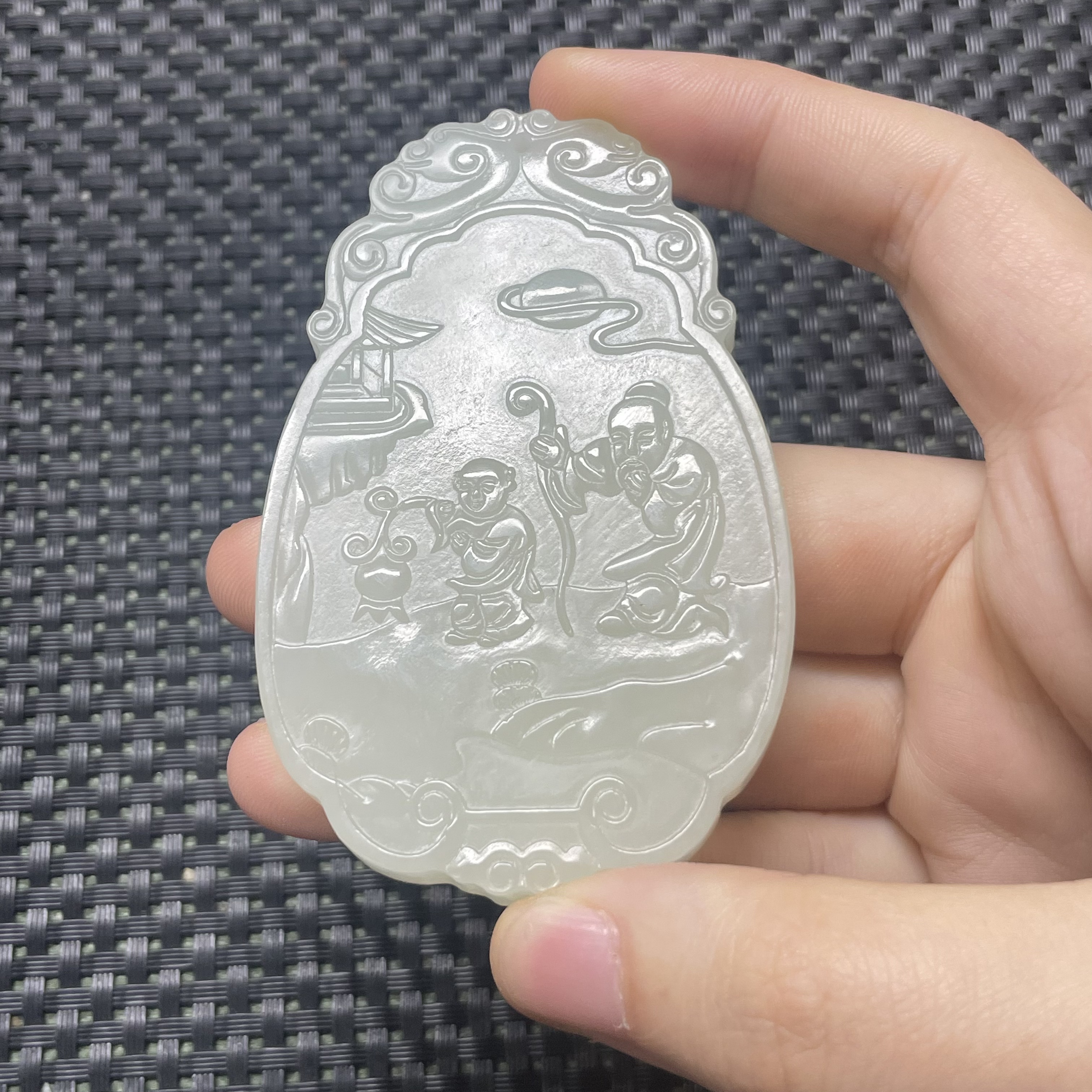 和田玉白玉子岗牌