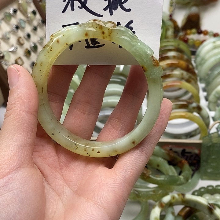 蛇纹石玉手镯未镶嵌岫玉15