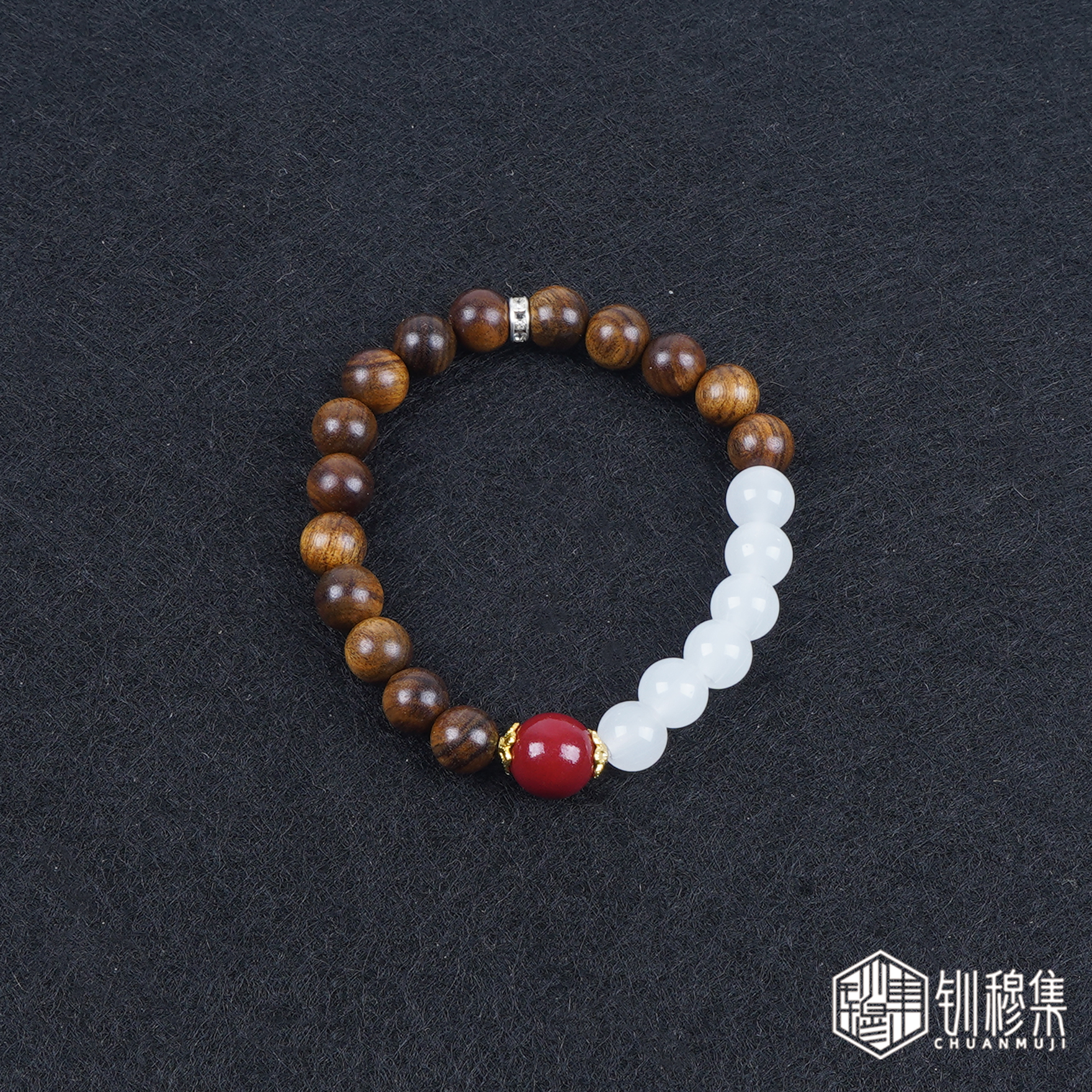 [红运迎祥丨花梨木手串]钏穆集文玩小众复古百搭单圈好寓意送长辈