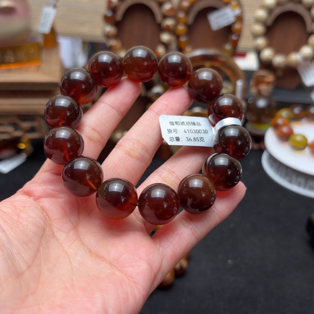 琥珀未镶嵌珠宝奇石16mm紫罗兰