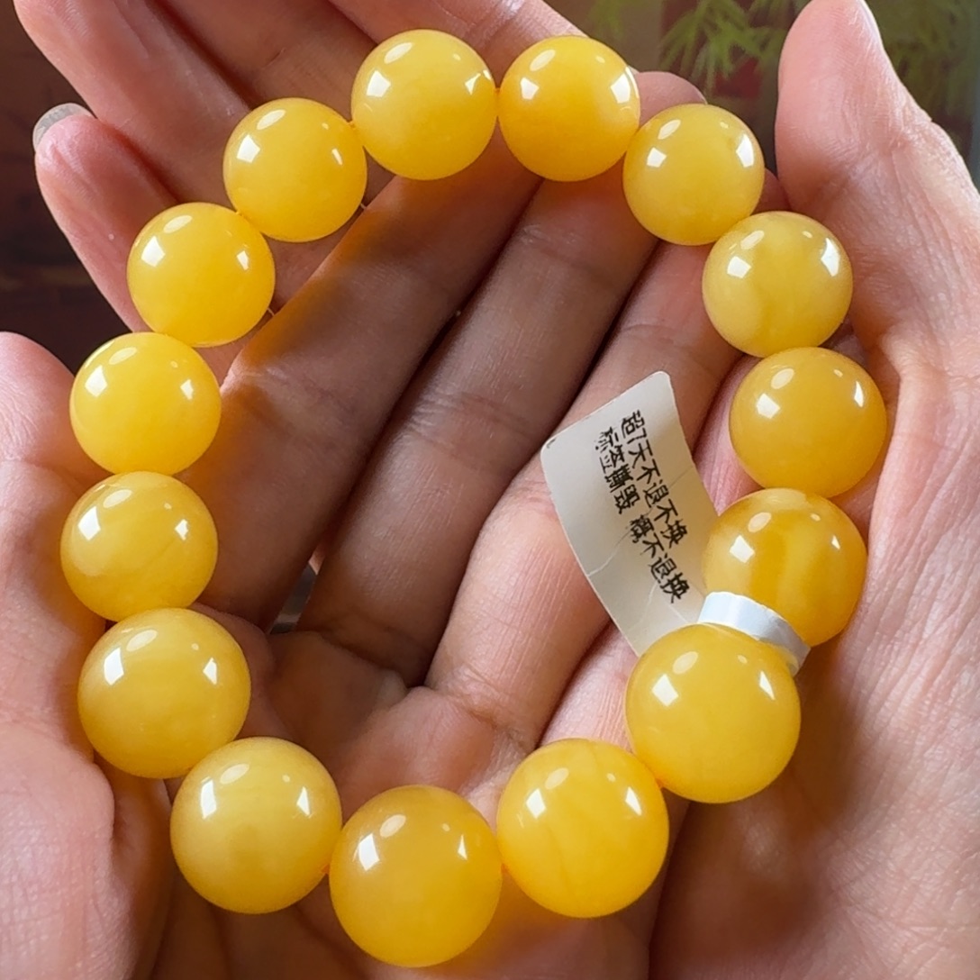 蜜蜡毛衣链未镶嵌