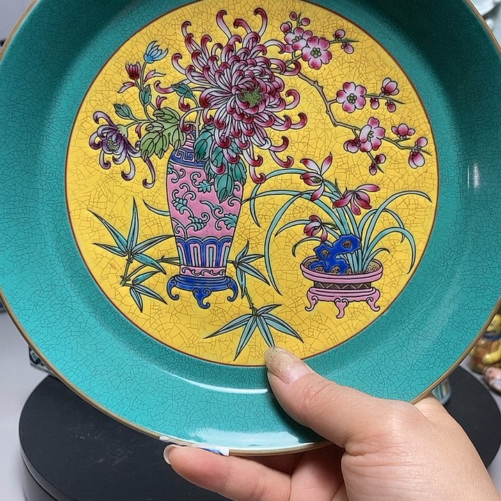 福***物旧藏珐琅彩大盘全品