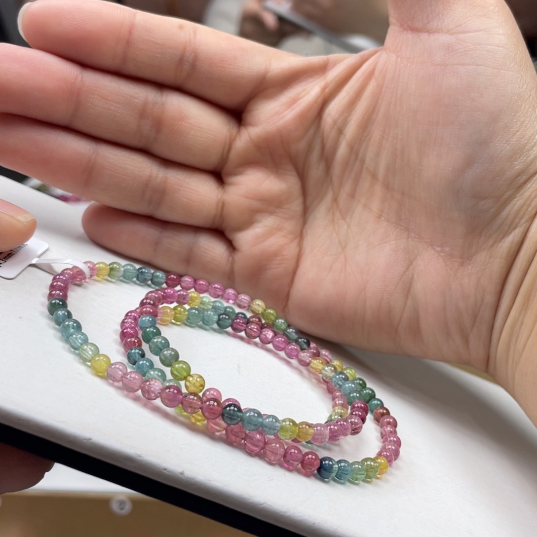 碧玺手串未镶嵌4.3mmmmmmmmmmmmmmmmmm