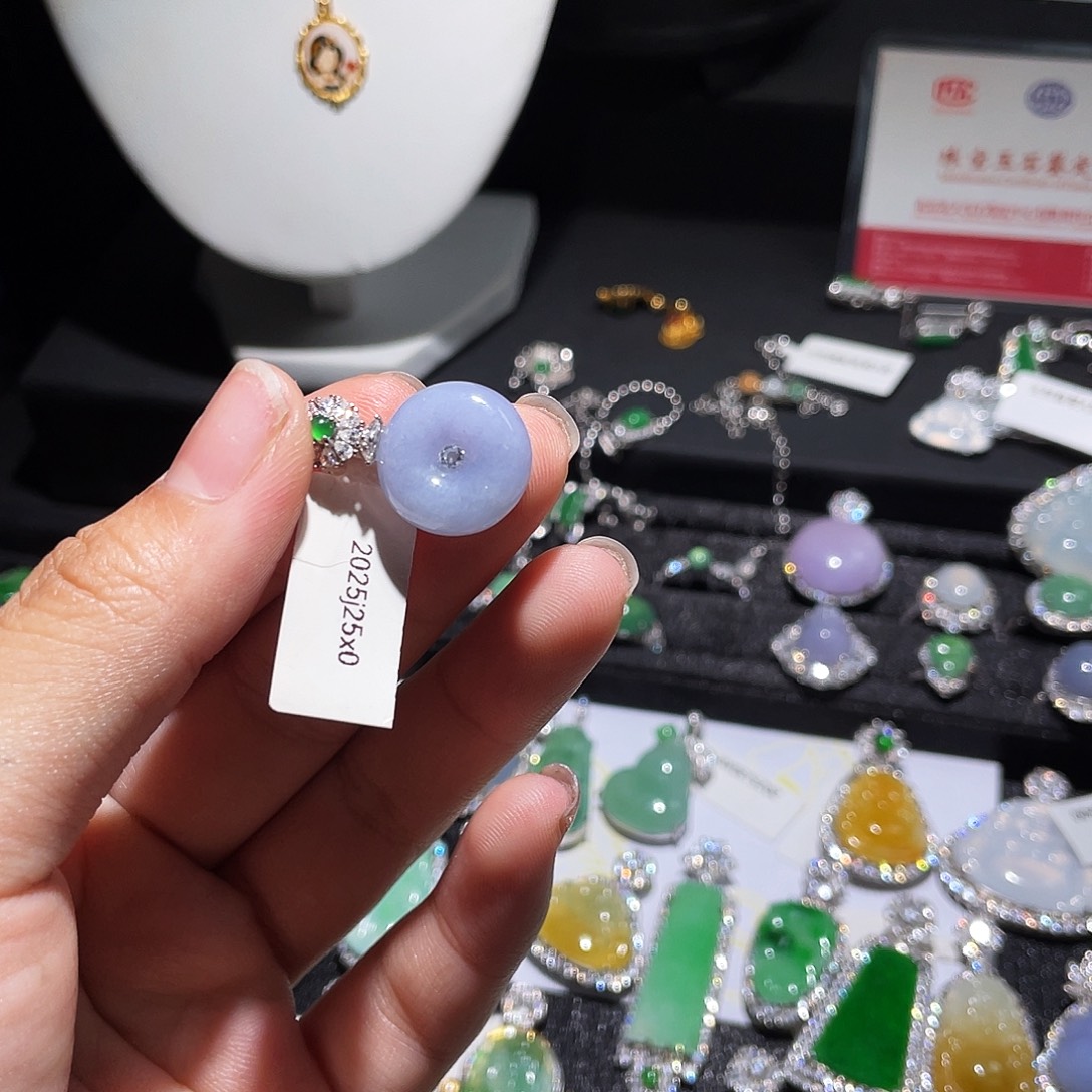 翡翠银S925镶嵌颈饰