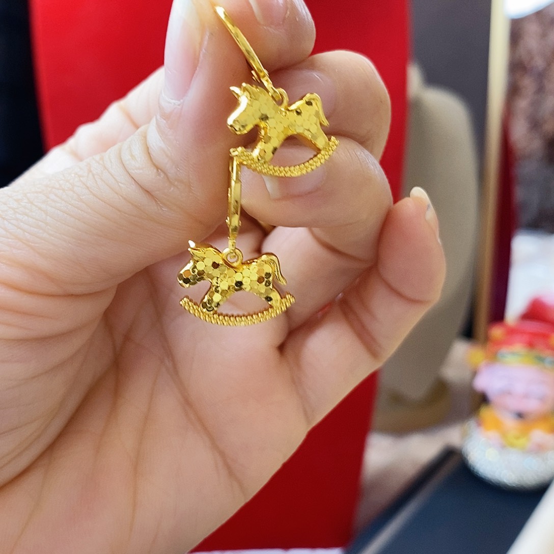 纯铜合金00035隆鑫小马吊坠