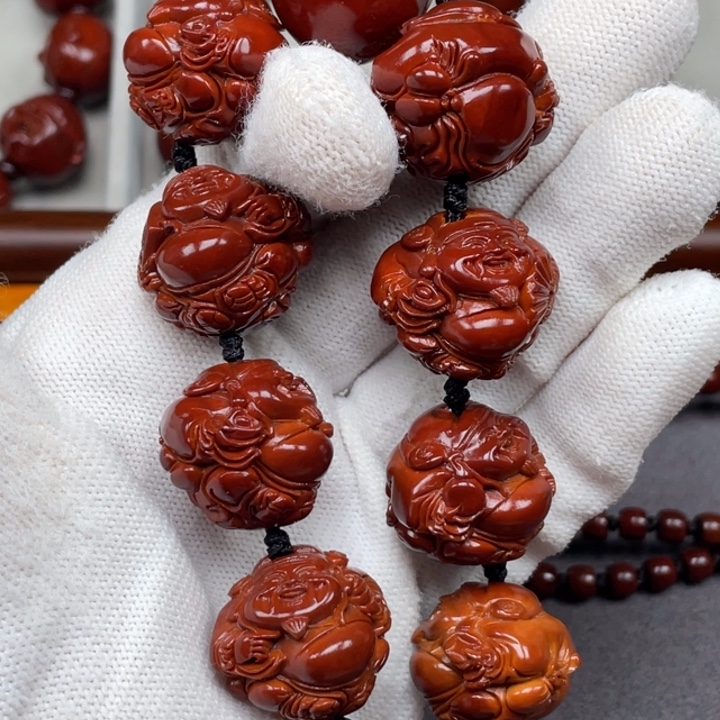 容***成橄榄核手串/手链财神