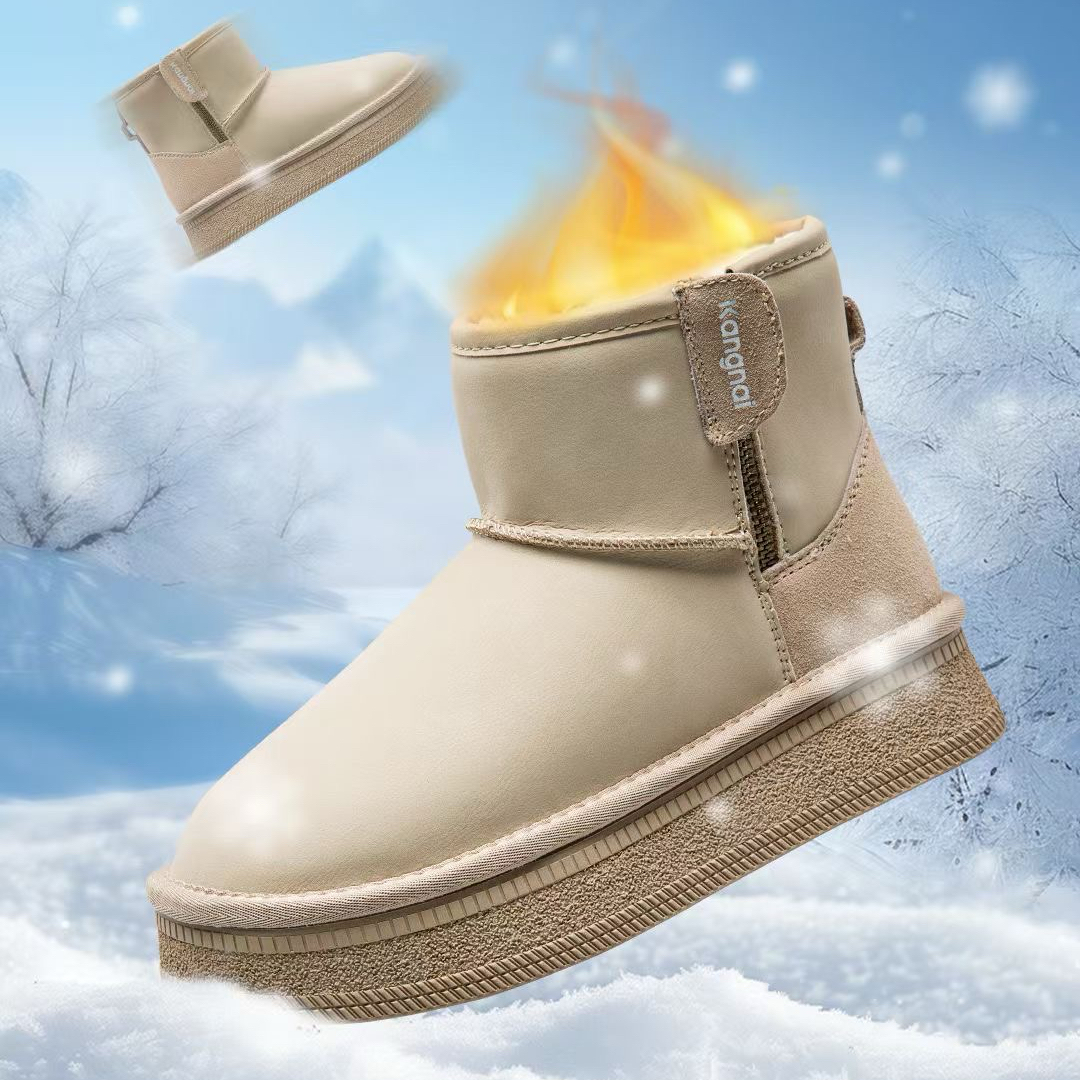 康奈官方正品/48182新款雪地靴防滑防水保暖短靴