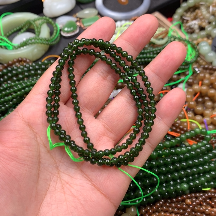 和田玉未镶嵌手链41