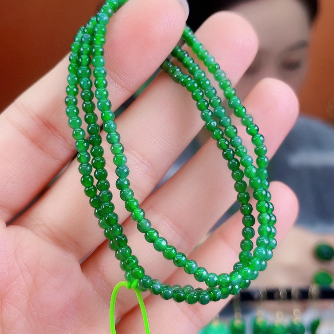 翡翠未镶嵌耳饰饰品