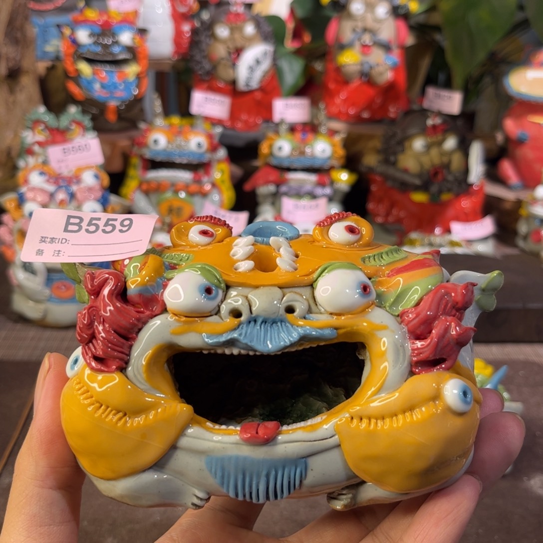 泥塑纯手工茶宠摆件