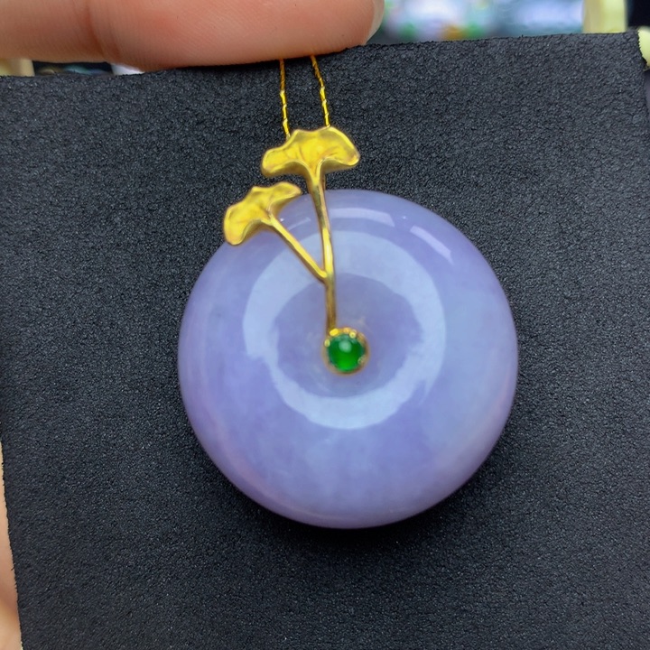 翡翠手链18K金镶嵌翡翠