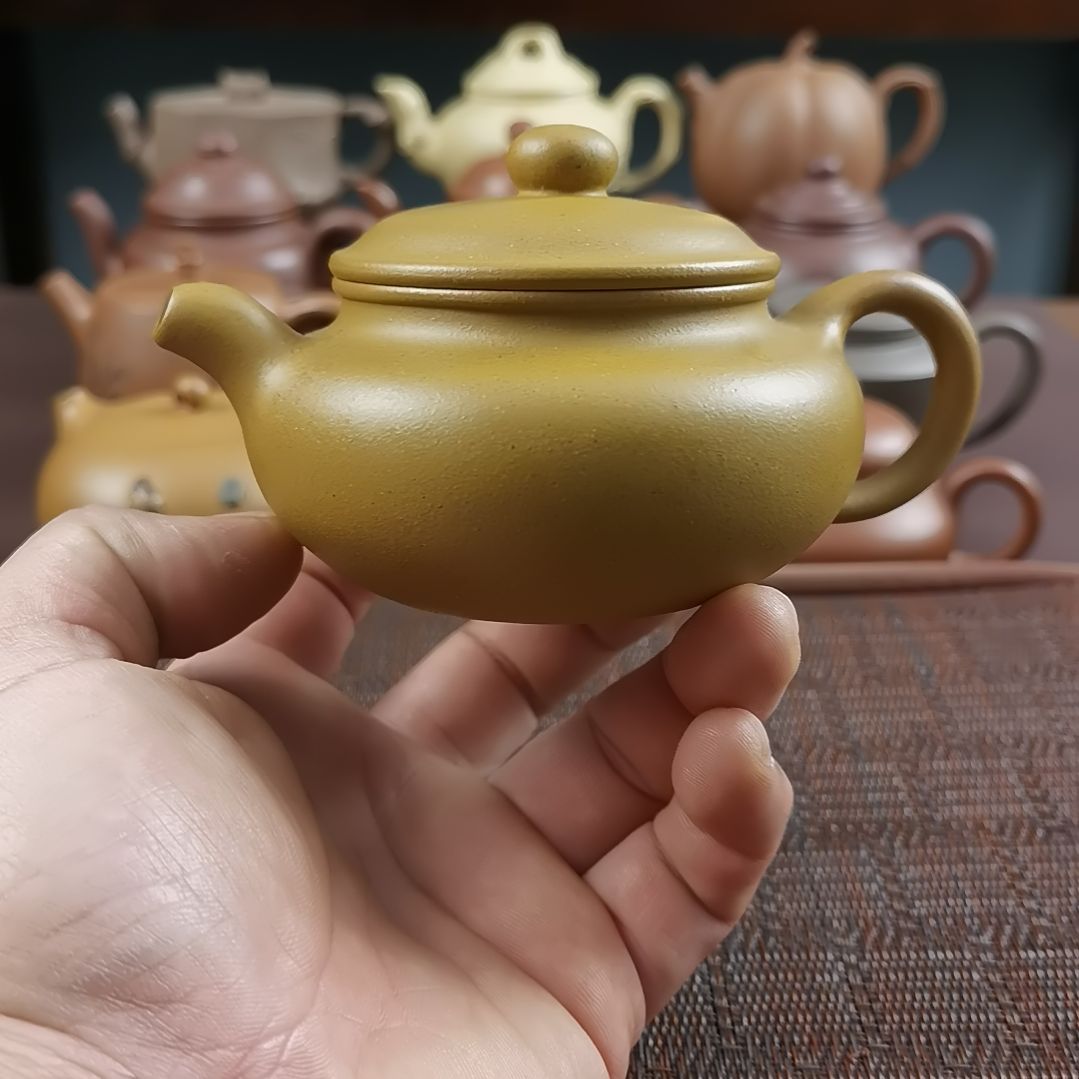 紫砂茶壶黄金段仿古200CC