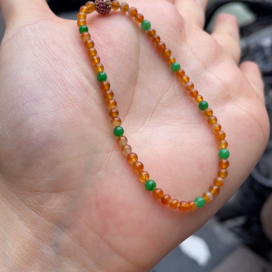 未镶嵌定制翡翠手串