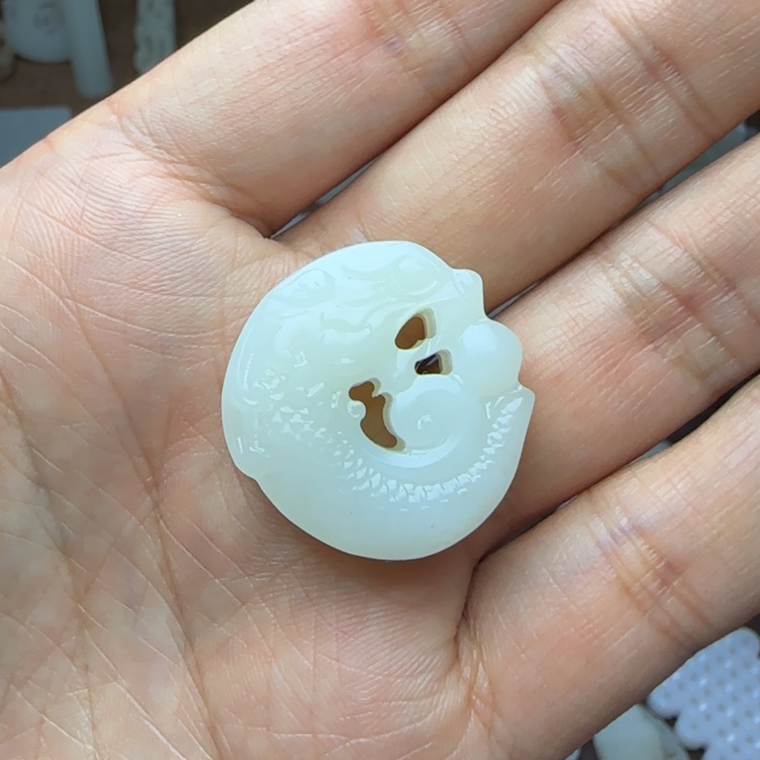 和田玉未镶嵌挂件