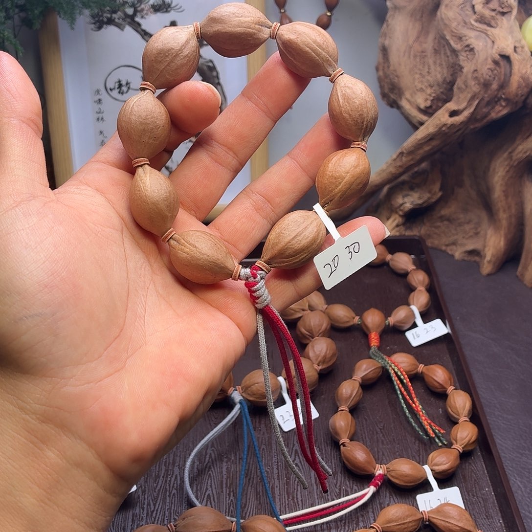 橄榄核手串/手链梅林百万水晶核20大尺寸