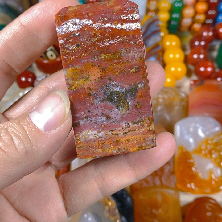 玛瑙/玉髓玛瑙印章未镶嵌农**哥