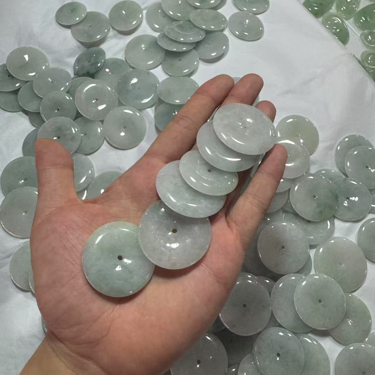 天然A货翡翠平安扣吊坠-d201-多样性发一 假一赔三