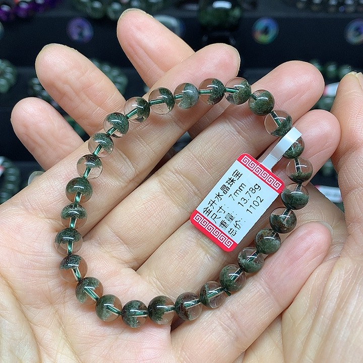 水晶手串未镶嵌天然水晶