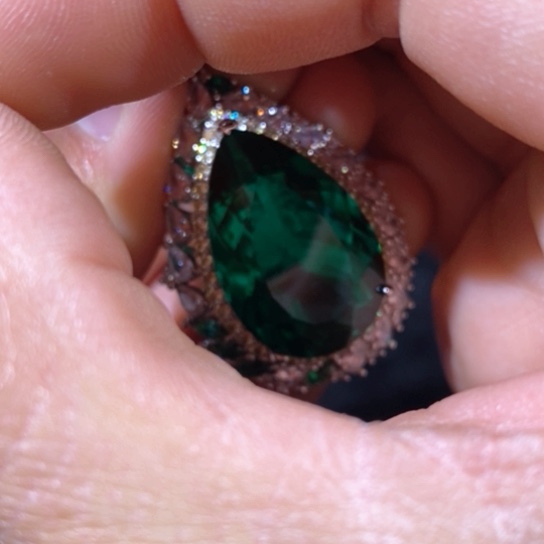 红宝石戒指银S925镶嵌