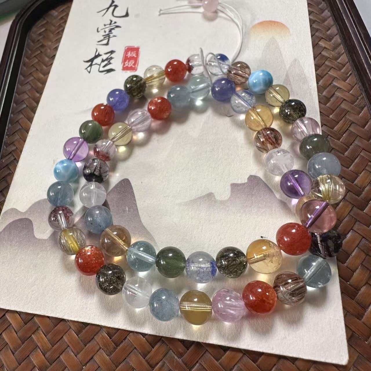 天然多宝水晶项链简约百搭—多样性发其一【JJ164】