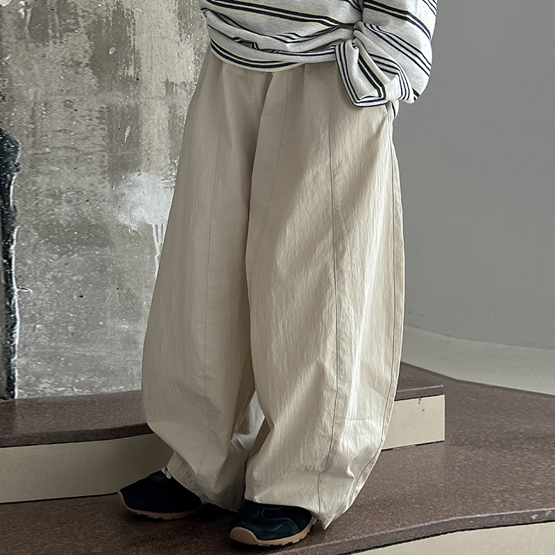 男童拼接休闲裤2025春季新款儿童韩版宽松裤子中小童春装洋气长裤