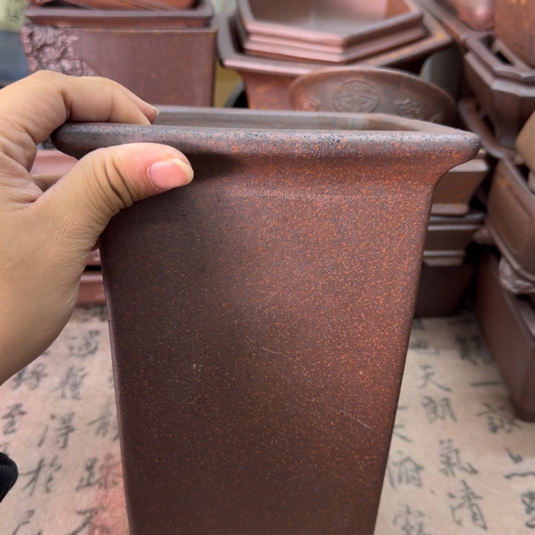 紫砂花盆56号宜兴紫砂正品花盆14x20.5
