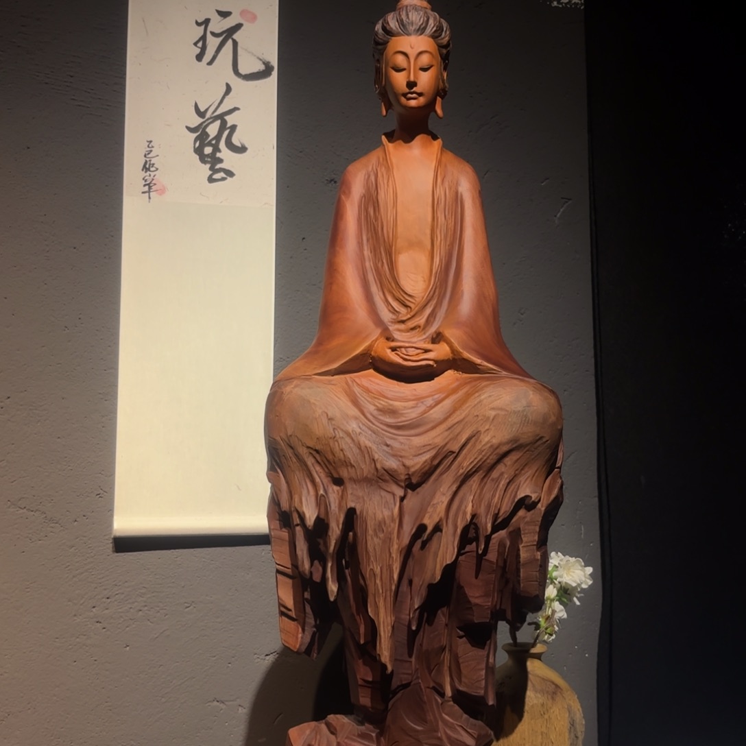 花梨木类风**端一念一清心北北魏佛