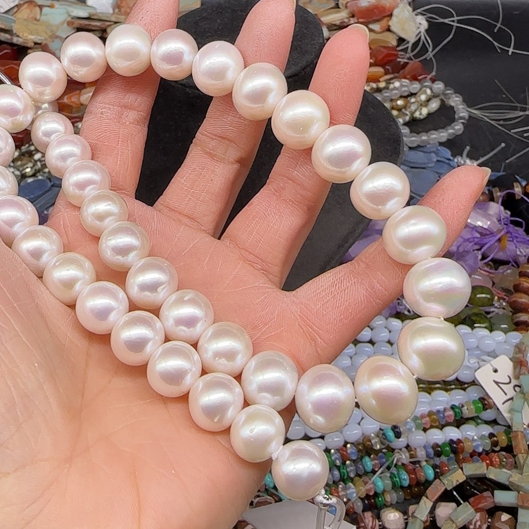 用***1玛瑙/玉髓合金珠宝半成品珍珠塔链拍十79.9发一条