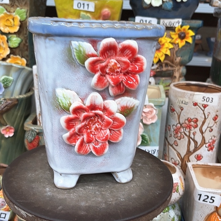 紫砂花盆粗陶材质多肉花盆