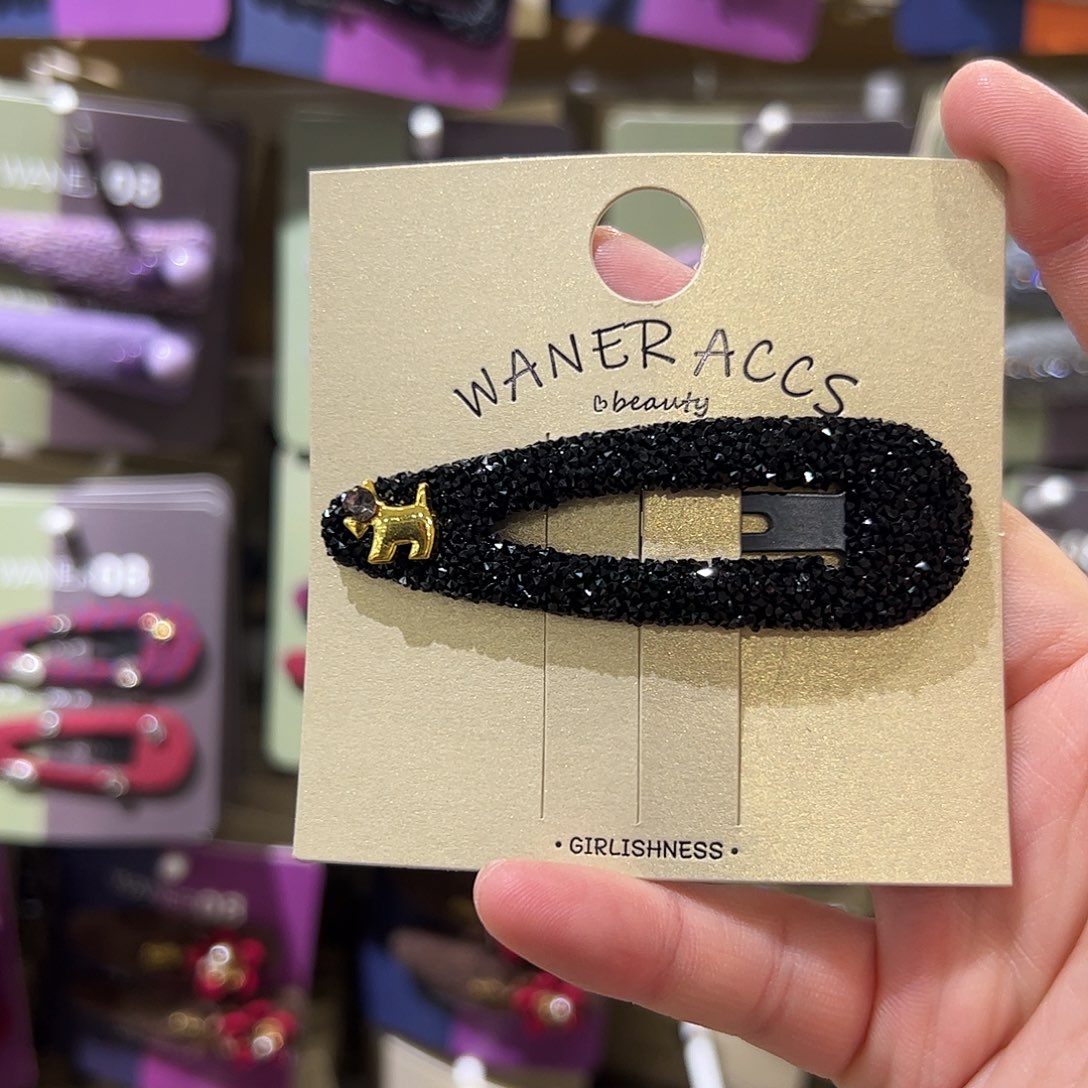 布艺非金属沙糖狗狗拜拜夹