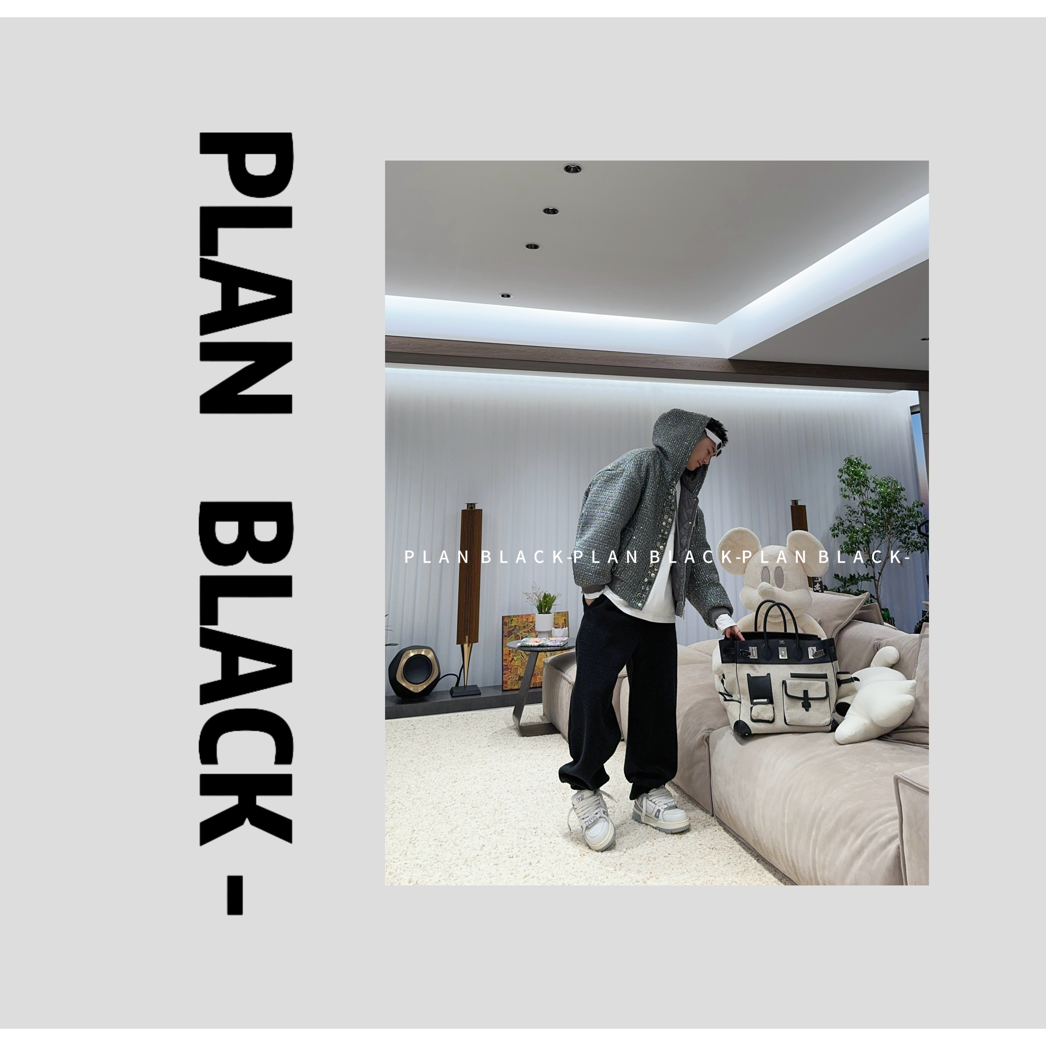 RICH陈发财【红毯之夜】走个秀！一眼显贵的重工薄羽绒外套6647