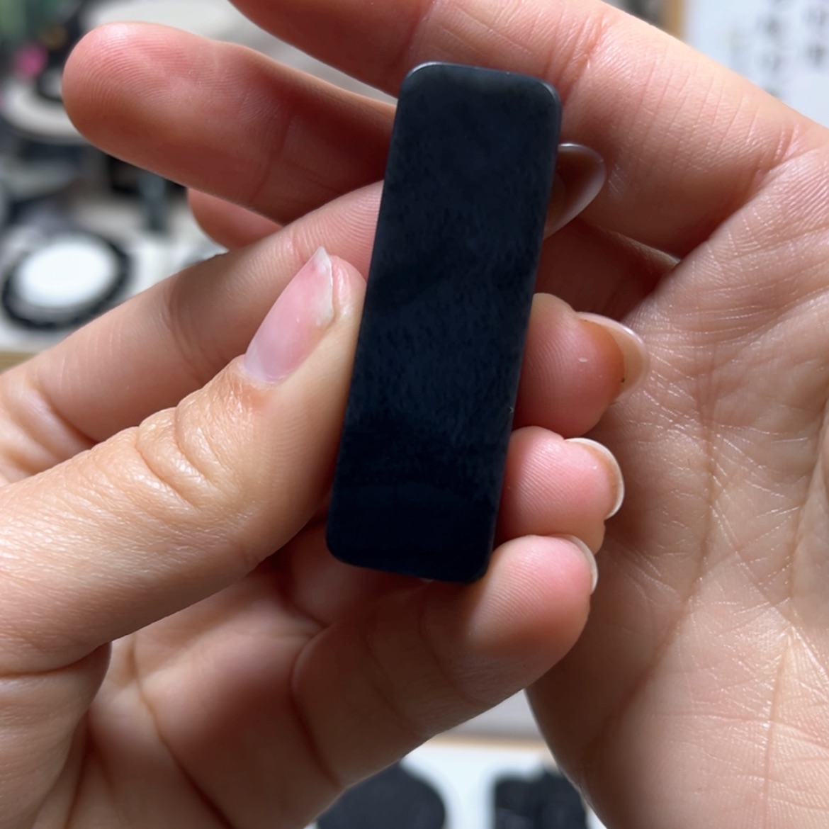 【闪购商品】和田玉（墨玉）小长条聚墨23.5克左右未镶嵌