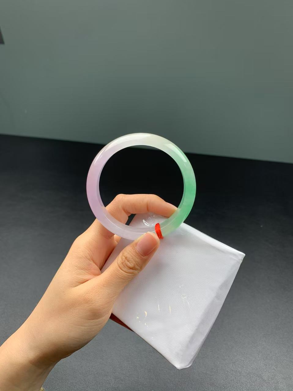 时尚缅风测量高冰透美人手镯