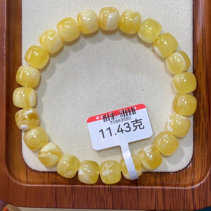 蜜蜡手链未镶嵌一**顺蜜蜡