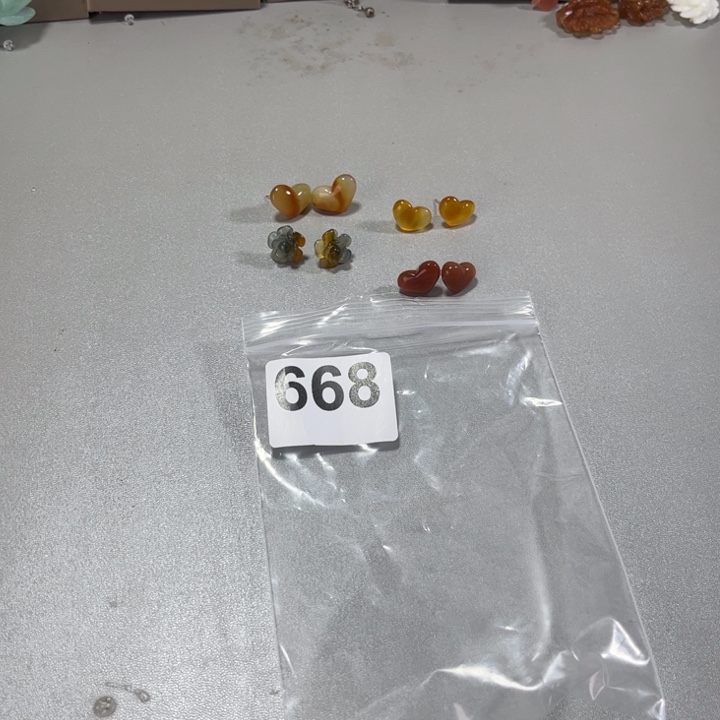 蛇纹石玉耳饰未镶嵌小**9