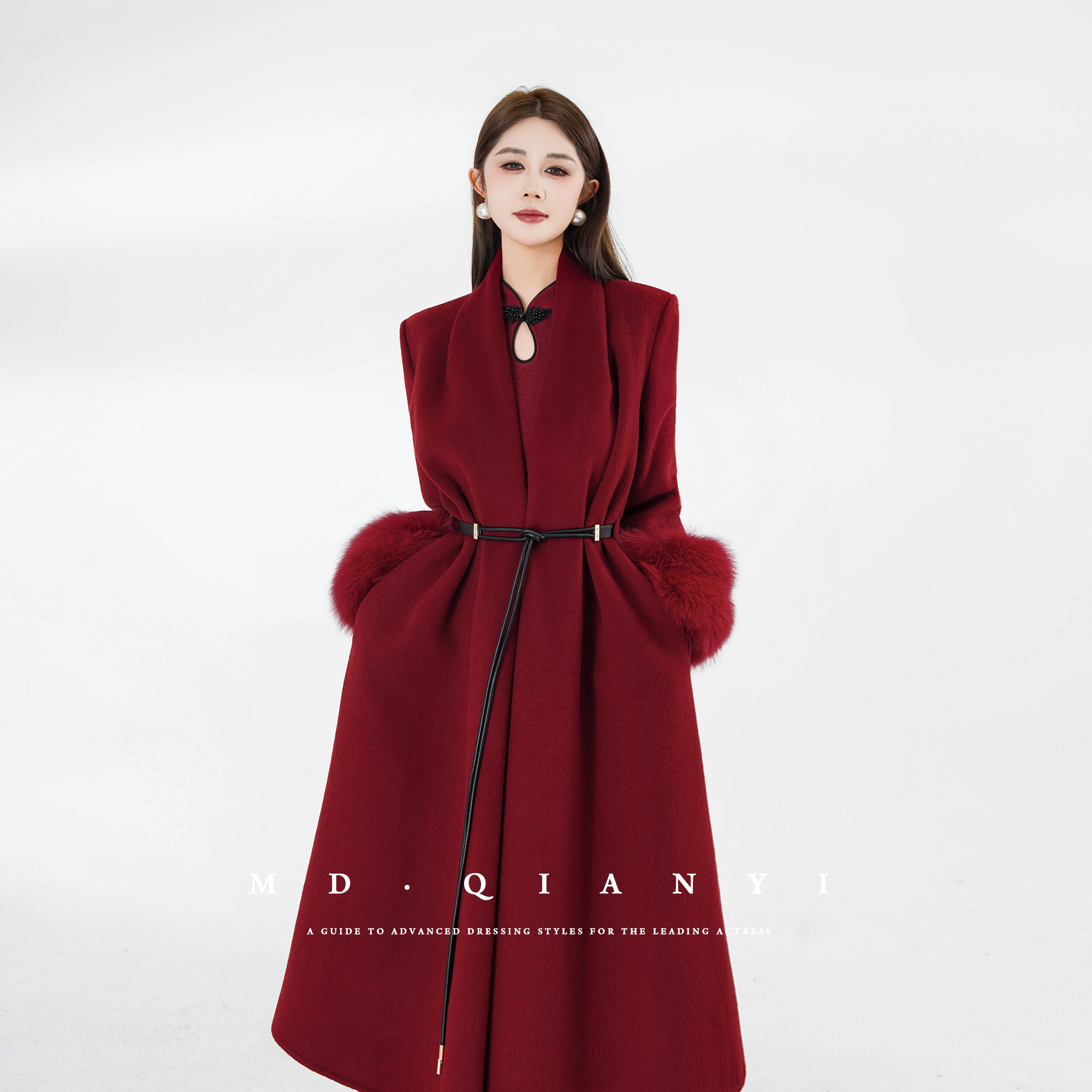 MD定制·杨千亿【北国佳人】2025冬季羊毛呢外套保暖气质百搭显瘦