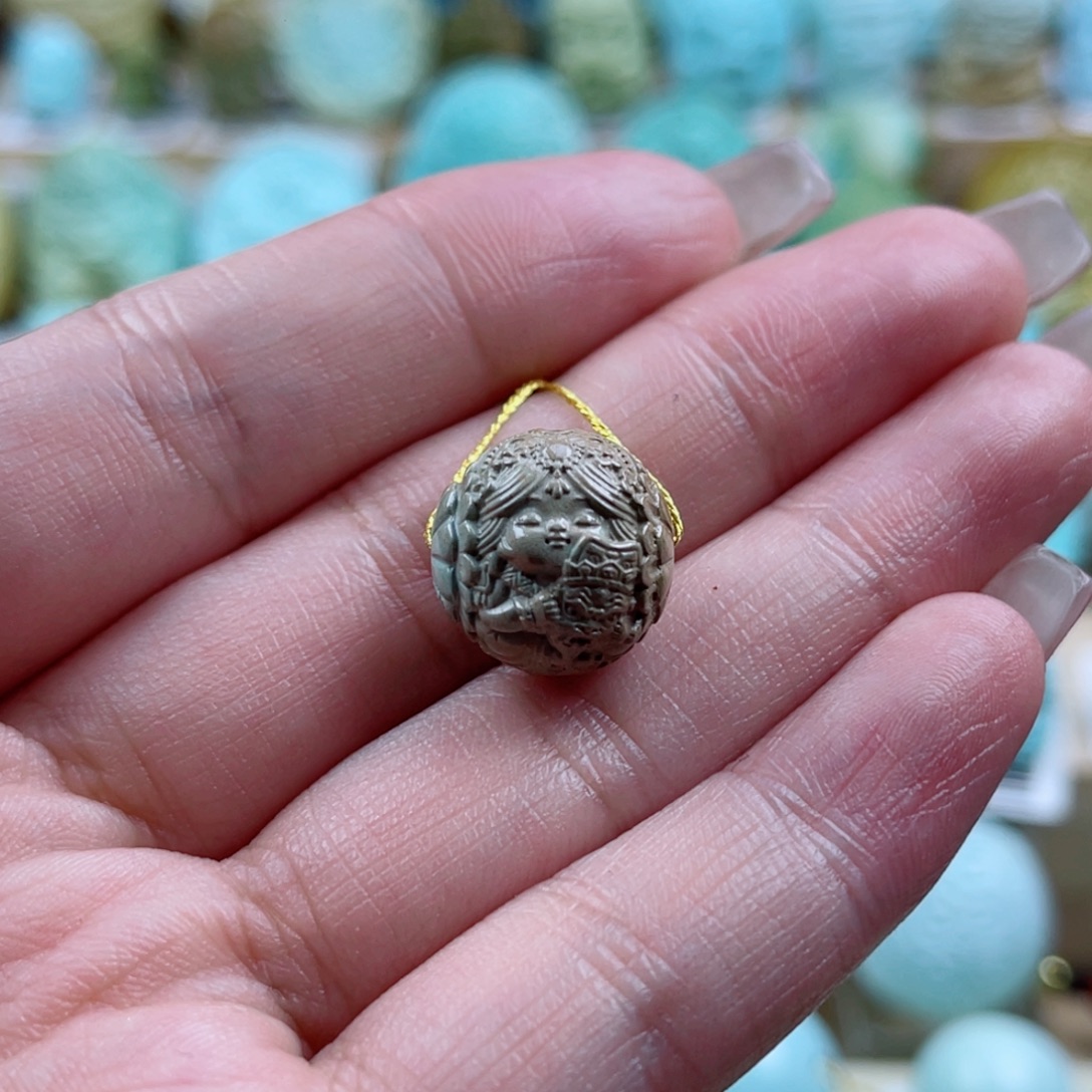 绿松石未镶嵌珠宝奇石14mm