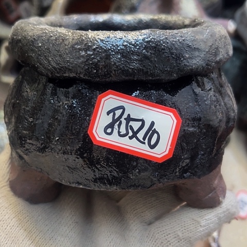 红陶粗陶花盆手工