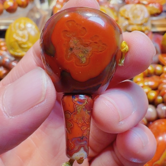 玛瑙/玉髓未镶嵌吊坠(不含链)