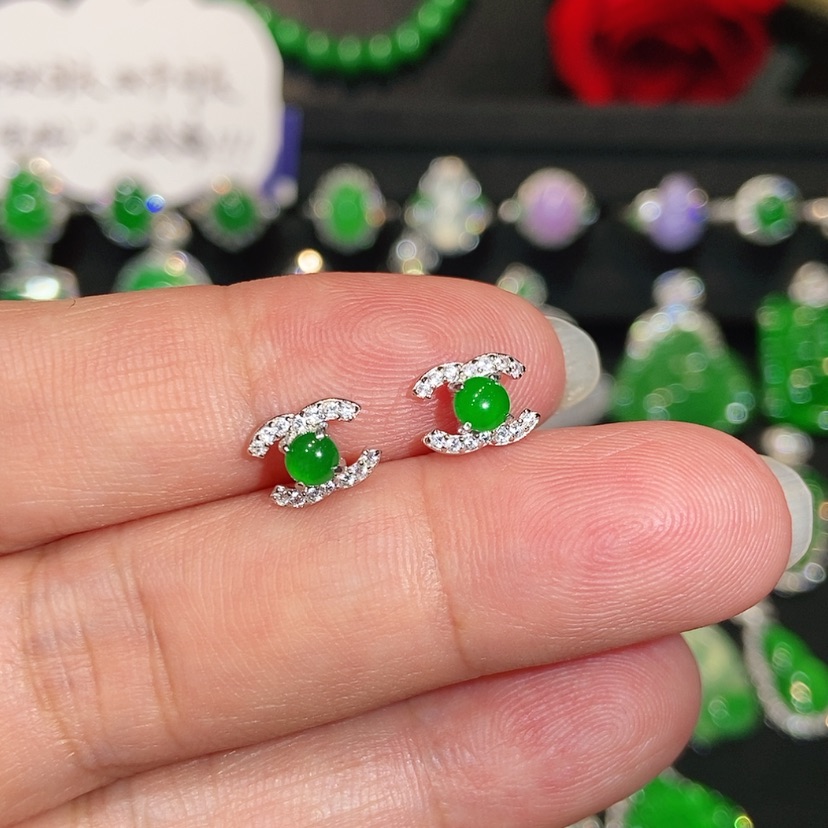 【闪购商品】未镶嵌翡翠耳饰天然翡翠