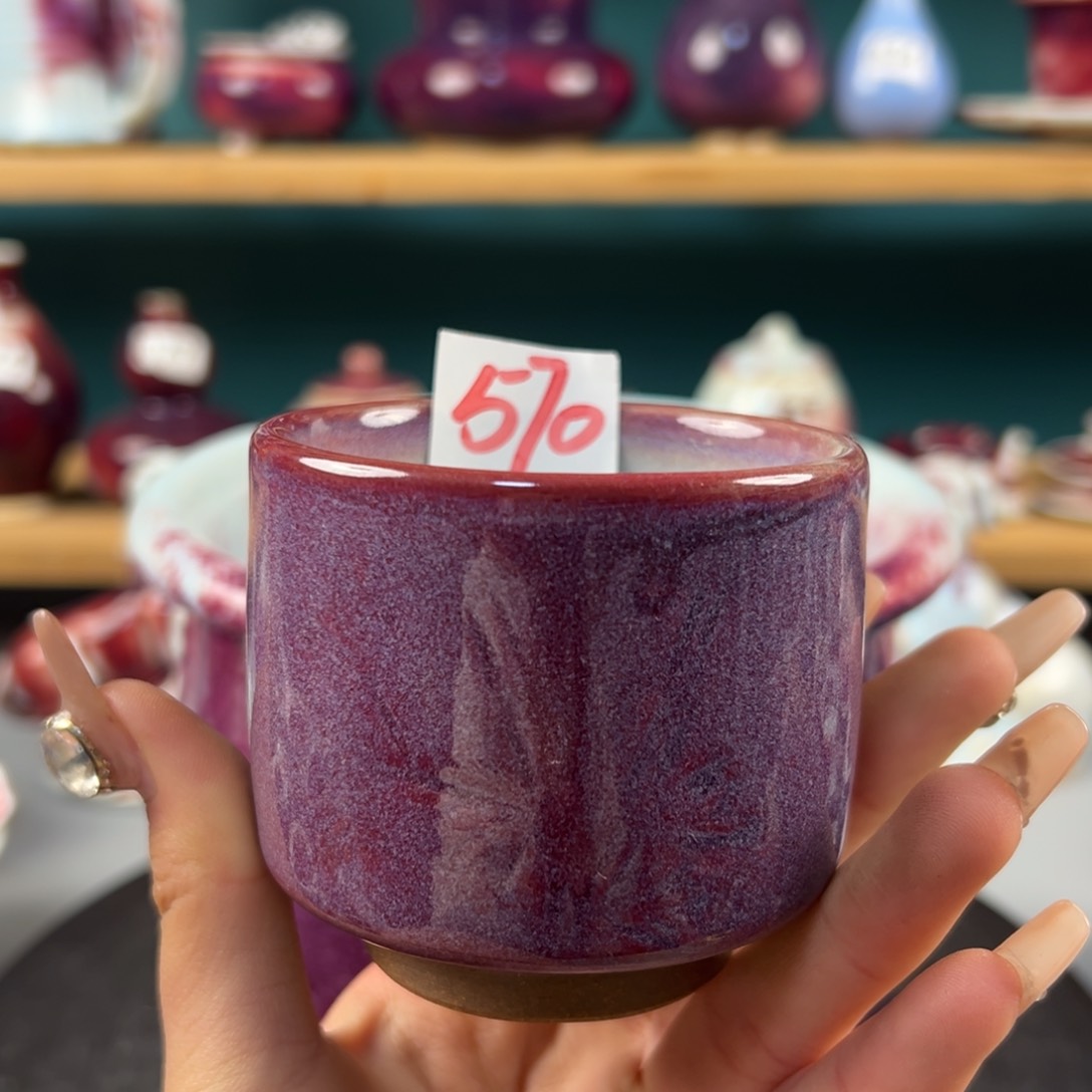 瓷片微瑕主人杯纯手工