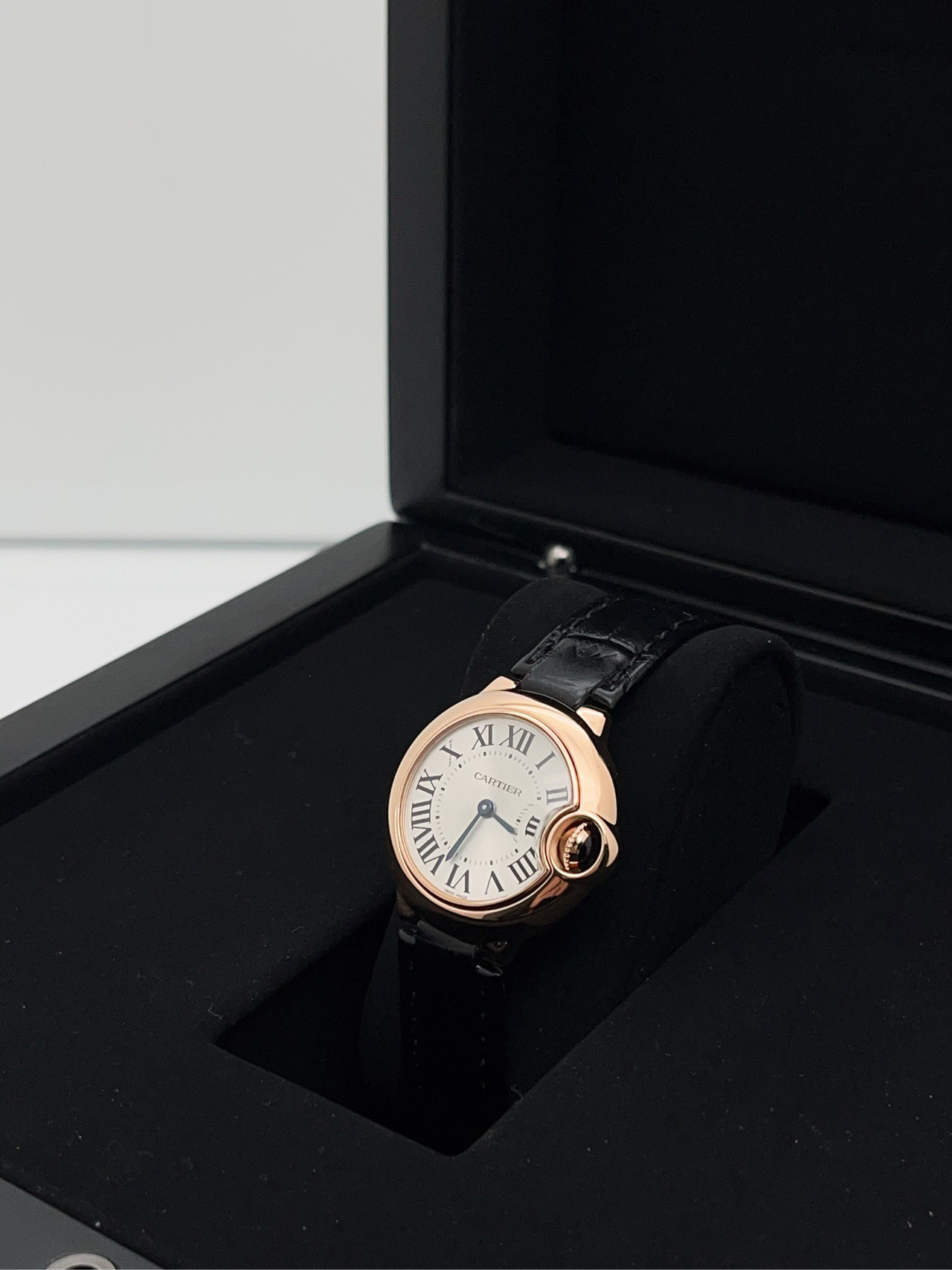 99新 Cartier/卡地亚 蓝气球 W6900256 石英 18k玫瑰金 28.6毫米 