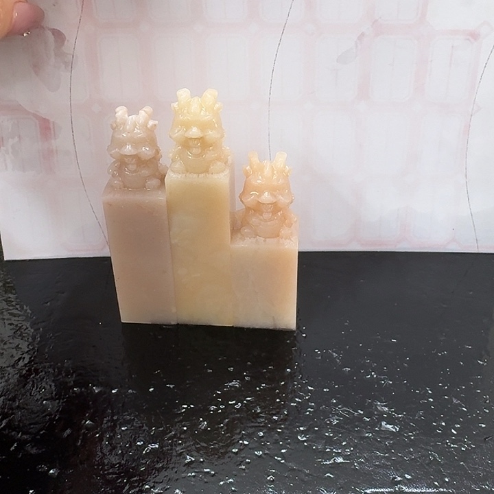 小***瘦青田石混合各种石