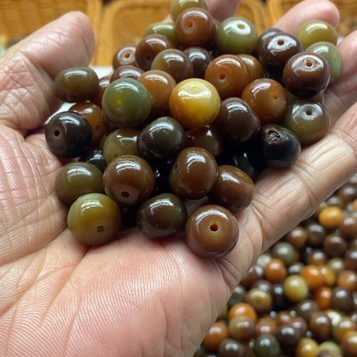 吊坠白玉菩提瑕疵12.7敦煌苹果120颗