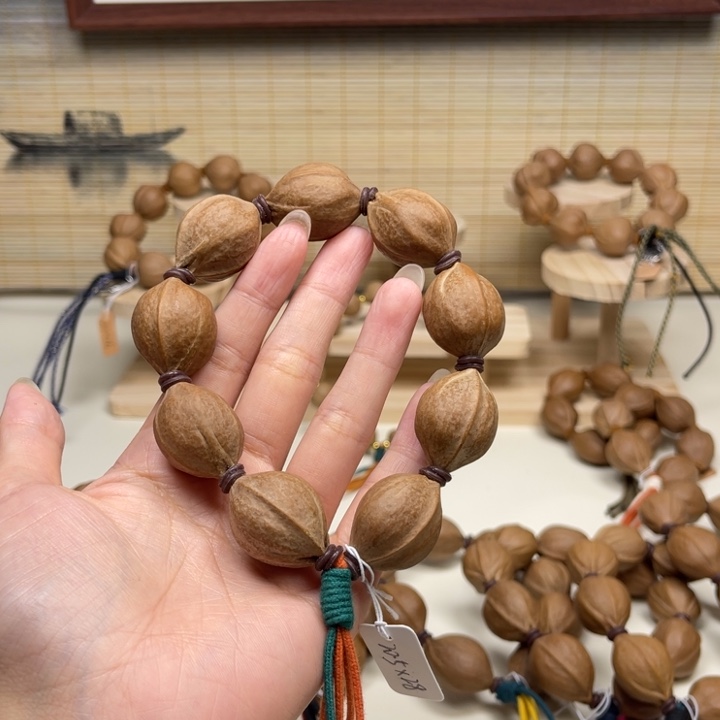 B***p橄榄核手串/手链20.5 28精品梅林铁核