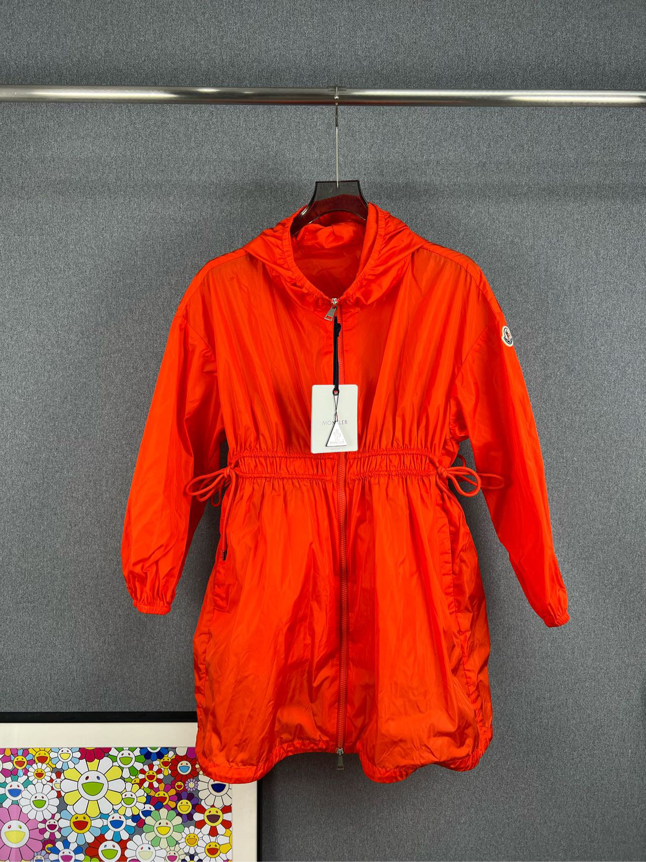 全新未使用 MONCLER 蒙口 盟可睐抽绳中长款冲锋衣 外套 0码12190