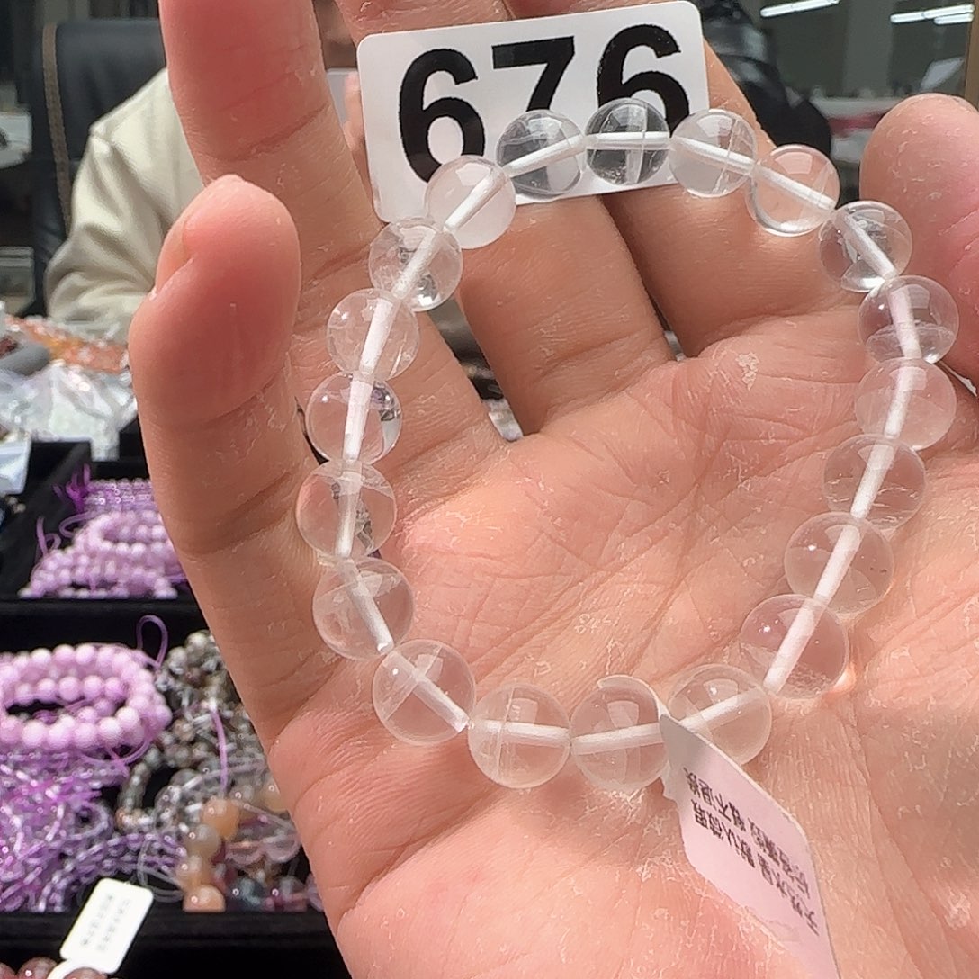水晶手链未镶嵌676白幽灵