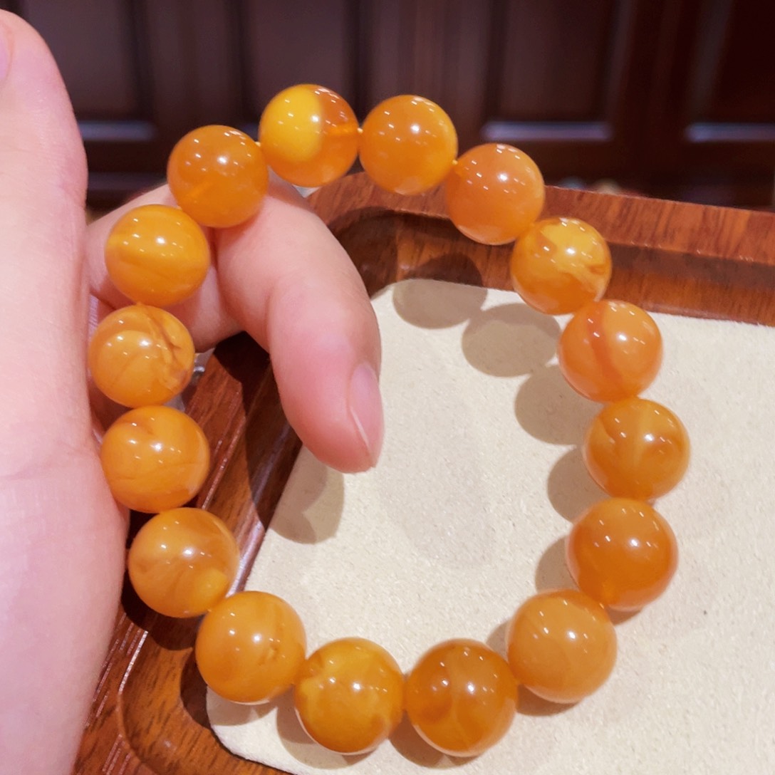 蜜蜡手链未镶嵌手串